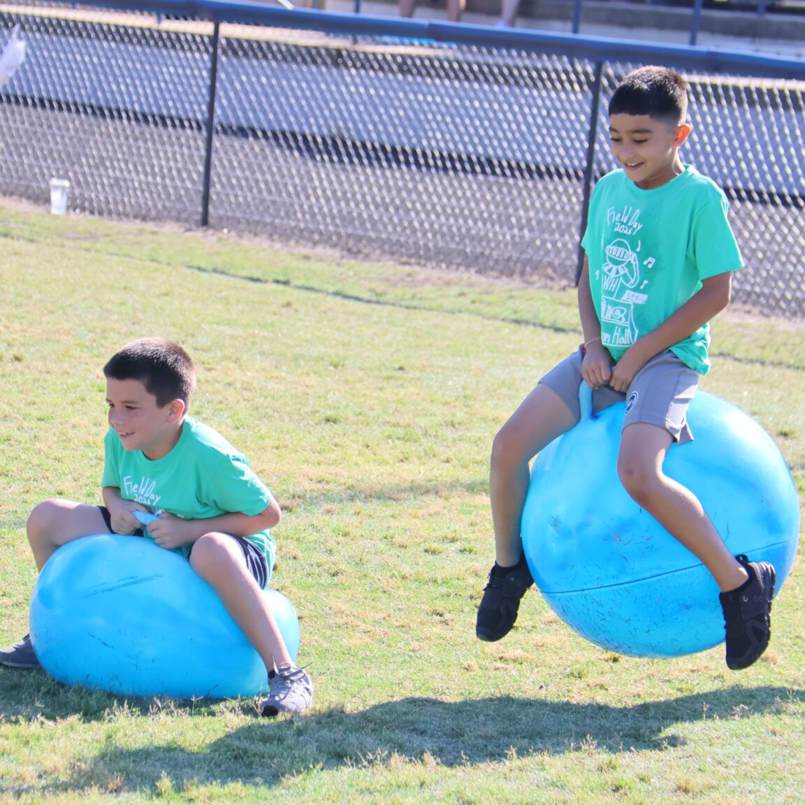 lower school students enjoying field day