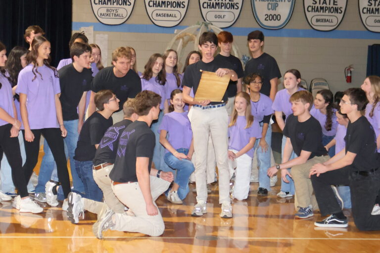students in the theater department practicing their performance